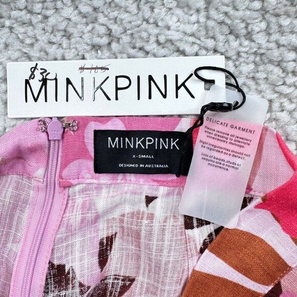 MINKPINK Cali Shorts Pink Floral NEW - Picture 5 of 13